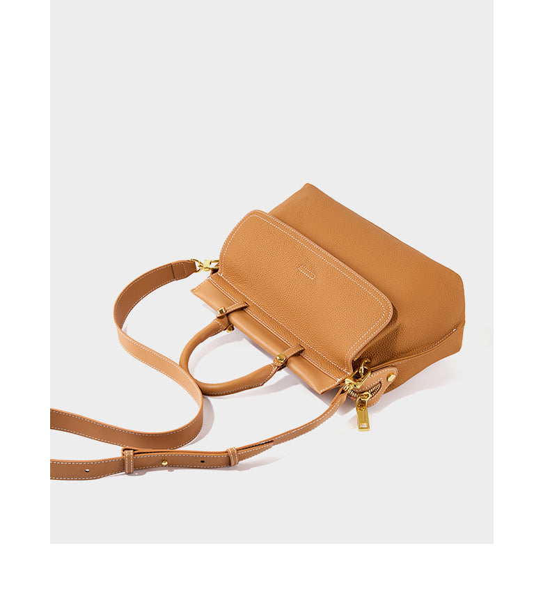 Сlara Leather Work Tote Handbag