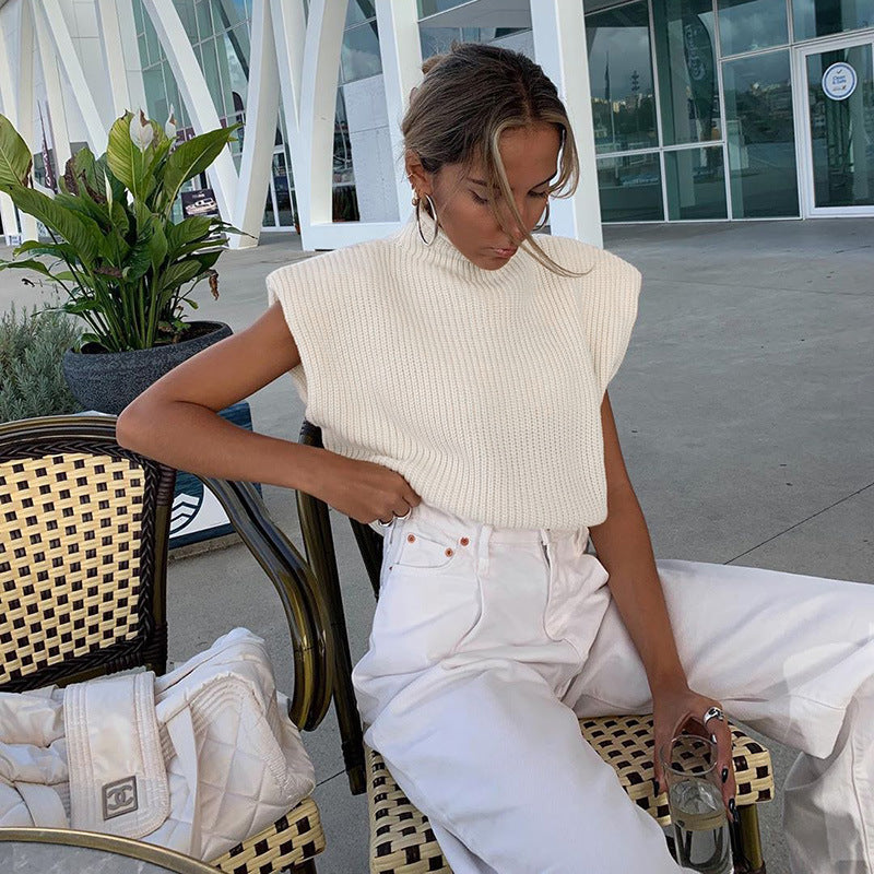 Gaia Sleeveless Sweater Vest Outfits