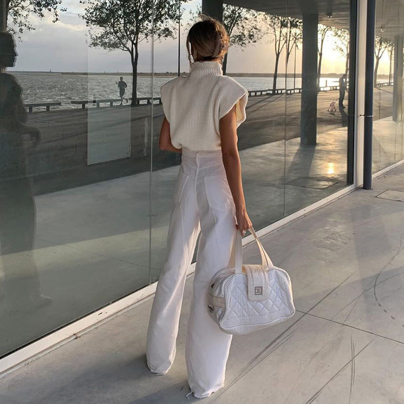 Gaia Sleeveless Sweater Vest Outfits