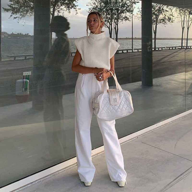 Gaia Sleeveless Sweater Vest Outfits