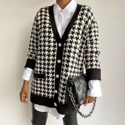 Jessica V Neck Knit Sweater