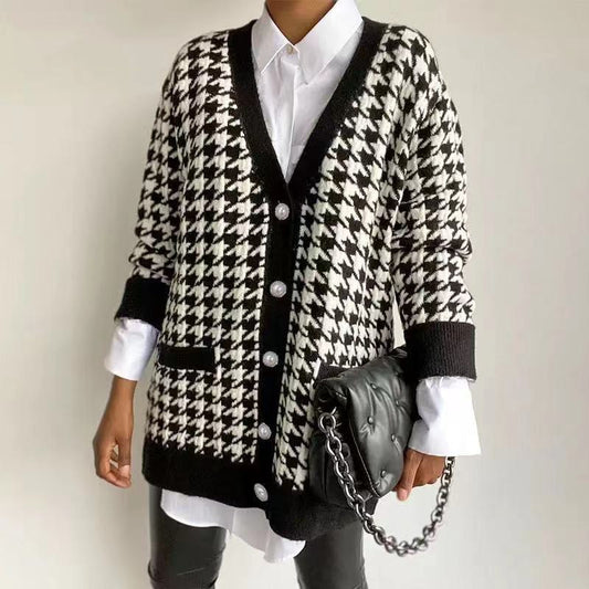 Jessica V Neck Knit Sweater