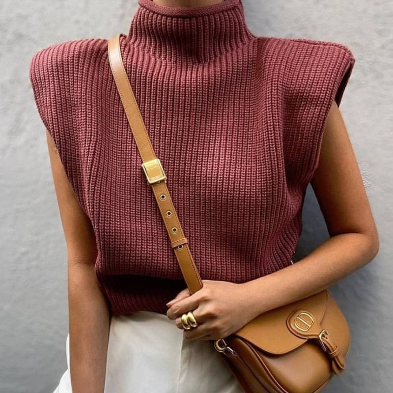 Gaia Sleeveless Sweater Vest Outfits