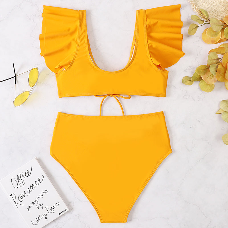 Nagia Sexy Ruffle Trim Swimsuit
