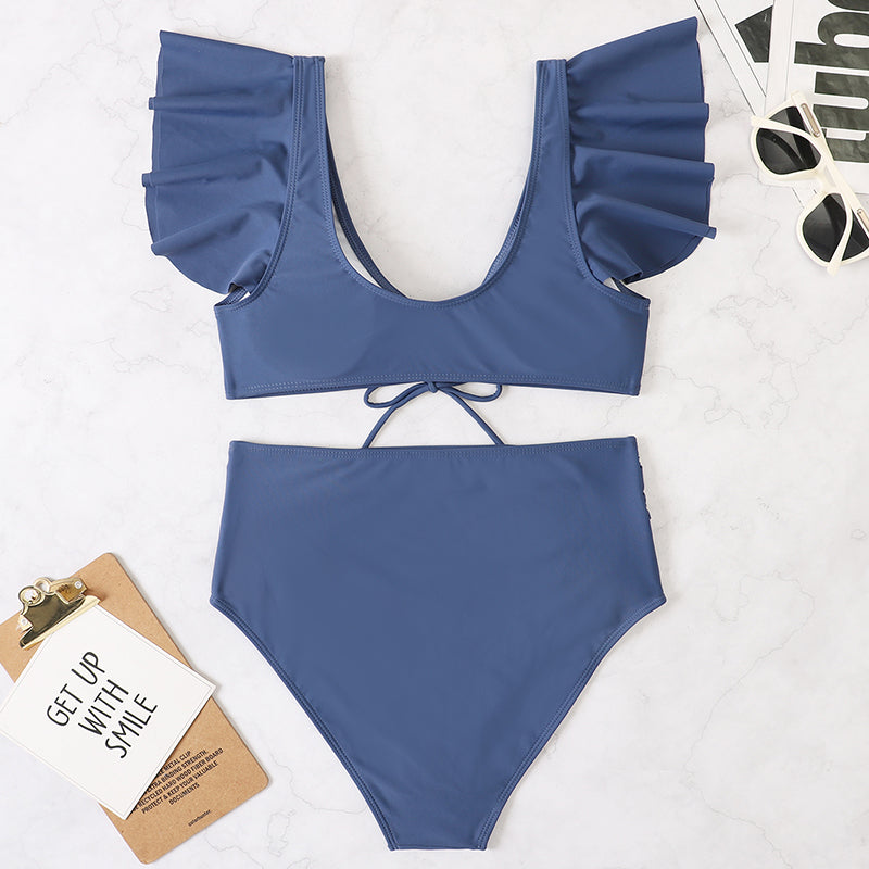 Nagia Sexy Ruffle Trim Swimsuit