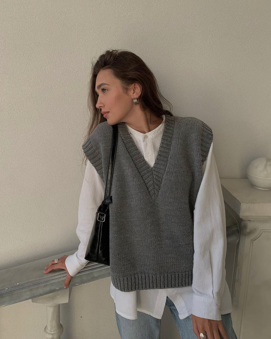 Arielle Crochet Sweater Vest