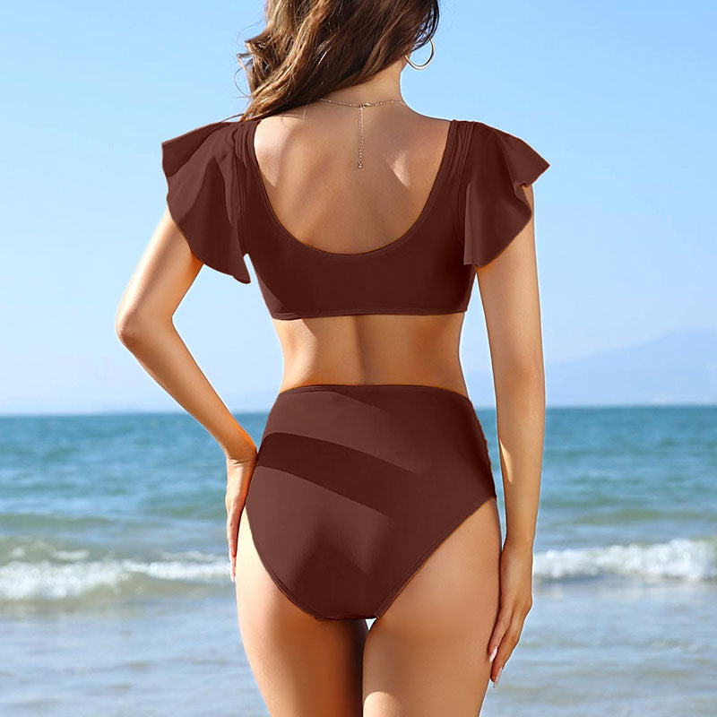 Nagia Sexy Ruffle Trim Swimsuit