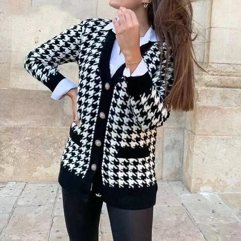 Jessica V Neck Knit Sweater