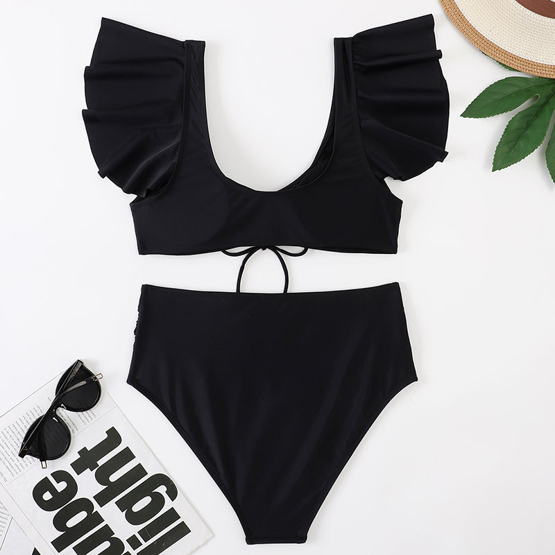 Nagia Sexy Ruffle Trim Swimsuit