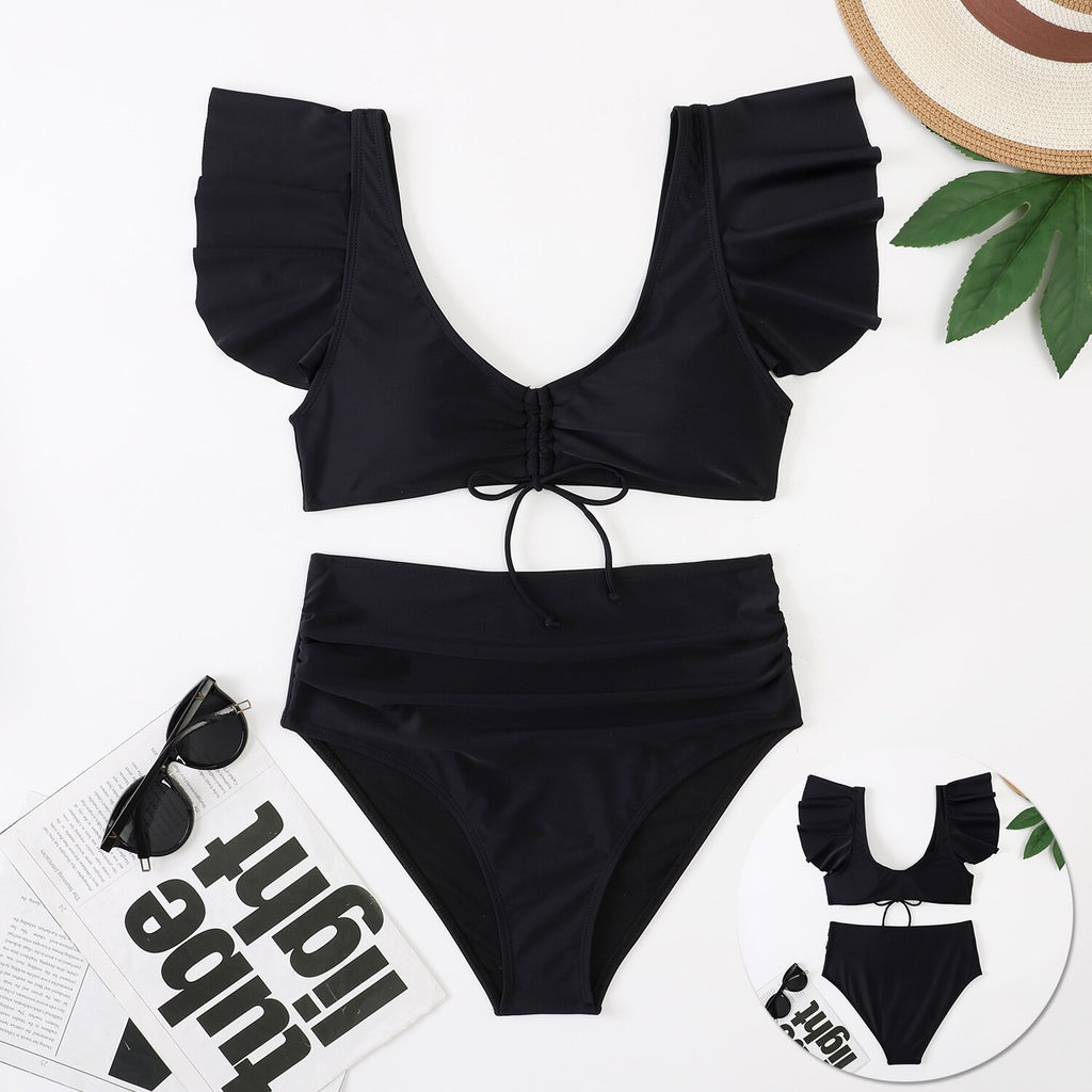 Nagia Sexy Ruffle Trim Swimsuit