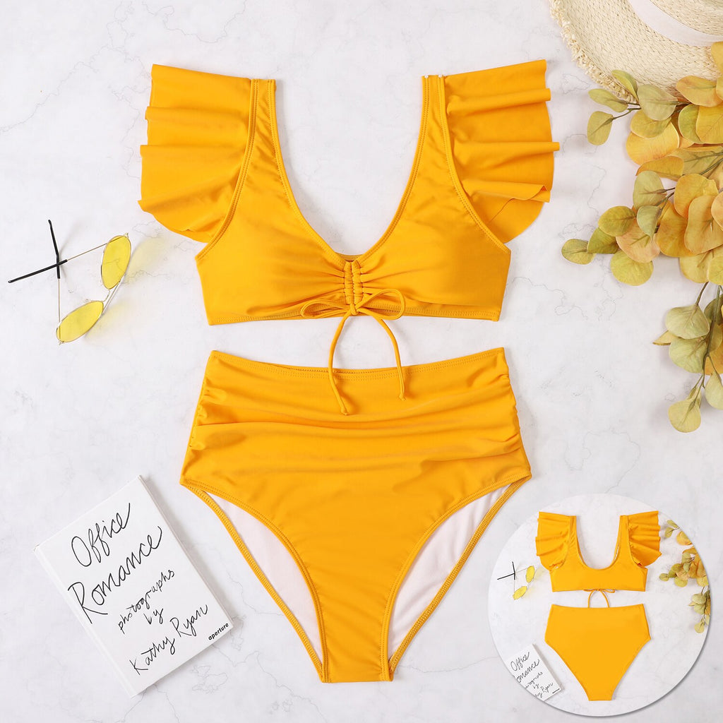 Nagia Sexy Ruffle Trim Swimsuit