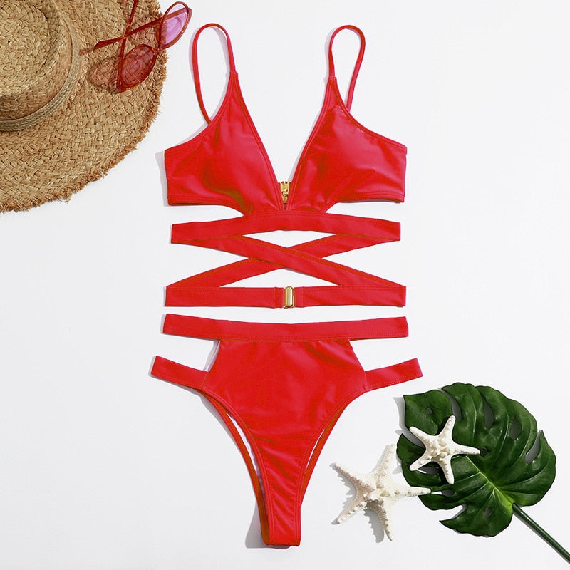 Juna Sexy Cut Out Swimsuit