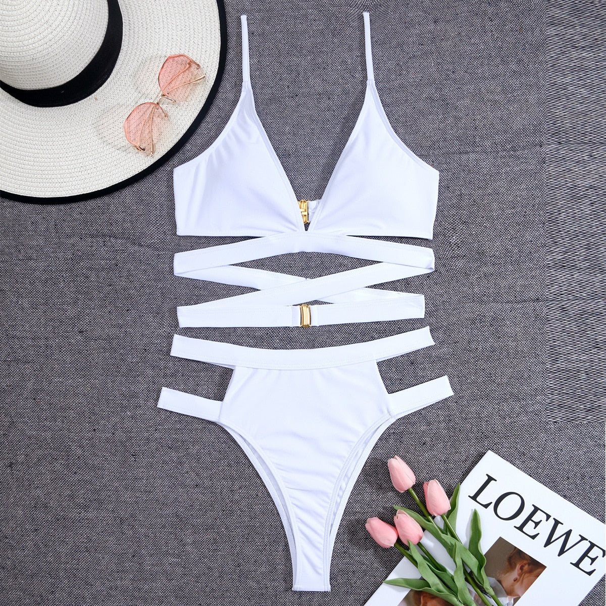 Juna Sexy Cut Out Swimsuit