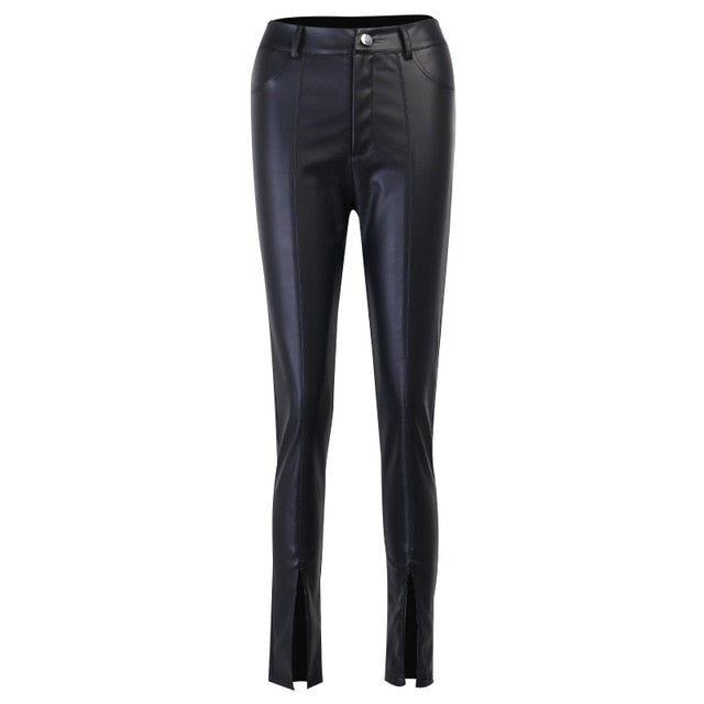Lola Women Casual Leather Pants Outfits