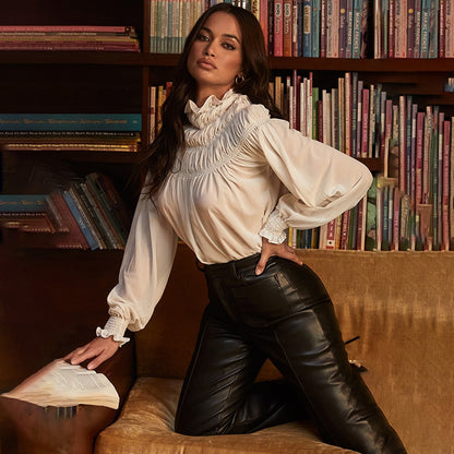 Tonia Women Faux Leather Pants