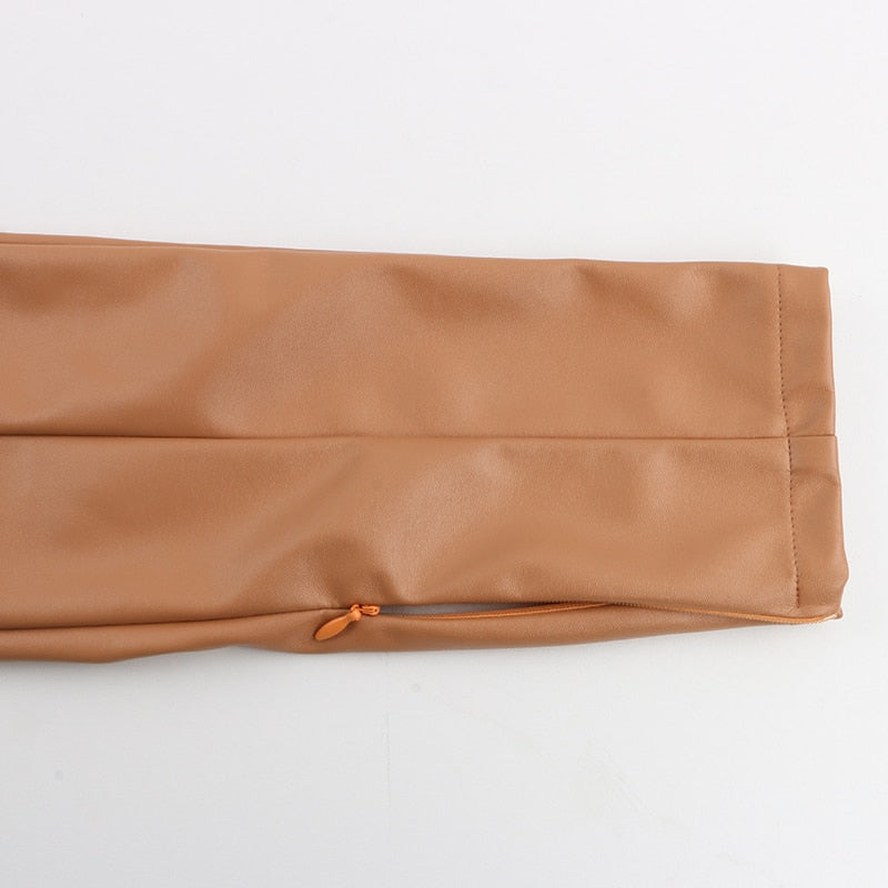 Freja Women PU Leather Pants