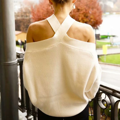 Iggy Cross Halter Sweater